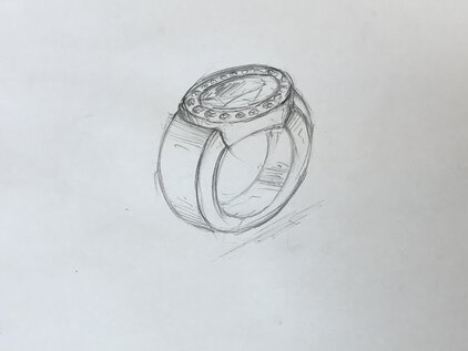 Skizze von einem Ring